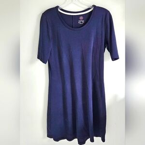 Isaac Mizrahi navy tshirt dress